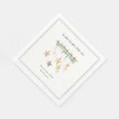 Serviette En Papier Twinkle Little Star Boho Botanical Baby Shower (Coin)