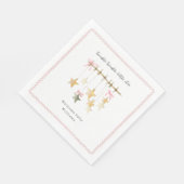 Serviette En Papier Twinkle Little Star Boho Bows Baby Shower (Coin)
