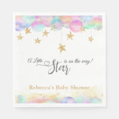 Serviette En Papier Twinkle Little Star Rainbow Bubbles Baby shower (Devant)