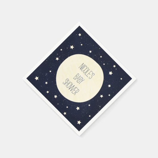 Serviette En Papier Twinkle Little Star Starry Sky Baby shower (Coin)