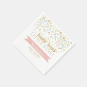 Serviette En Papier Twinkle Little Stars Twins Baby shower N'importe q (Coin)