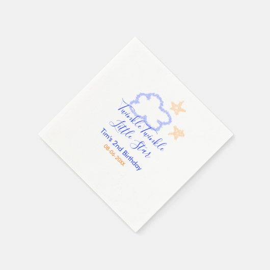 Serviette En Papier Twinkle scintillement petite étoile anniversaire v (Coin)
