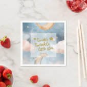 Serviette En Papier Twinkle scintiller petite étoile Baby shower migno (En situation)