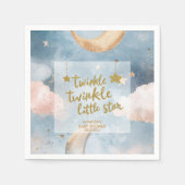 Serviette En Papier Twinkle scintiller petite étoile Baby shower migno (Devant)