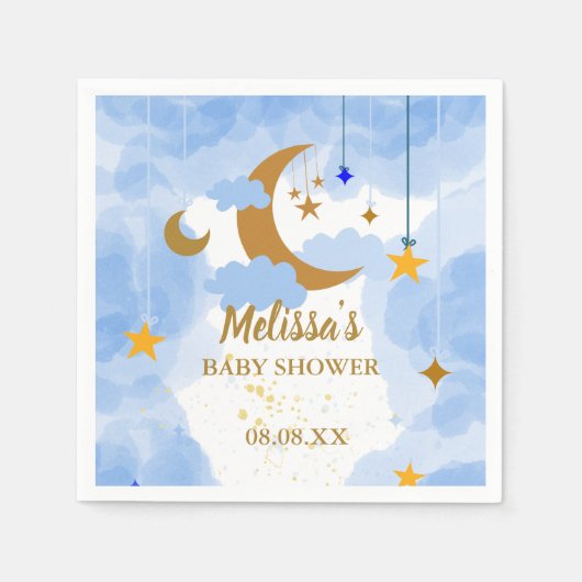 Serviette En Papier Twinkle scintiller petite star fête personnalisée (Devant)