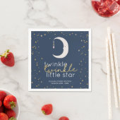Serviette En Papier Twinkle Twinkle Little Star Baby shower (En situation)