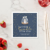 Serviette En Papier Twinkle Twinkle Little Star Baby shower (En situation)