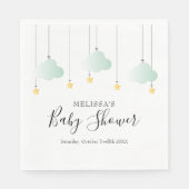 Serviette En Papier Twinkle Twinkle Little Star Baby shower neutre (Devant)