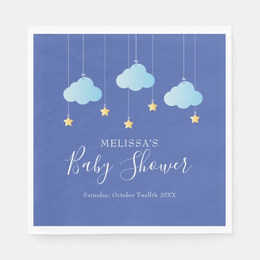 Serviette En Papier Twinkle Twinkle Little Star Baby shower / Sprinkle (Devant)