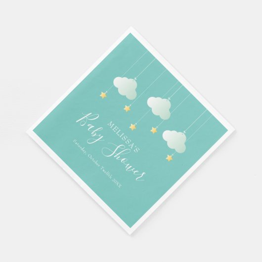 Serviette En Papier Twinkle Twinkle Little Star Baby shower / Sprinkle (Coin)