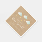 Serviette En Papier Twinkle Twinkle Little Star Baby Sprinkle rustique (Coin)