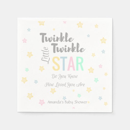 Serviette En Papier Twinkle Twinkle Little Star - Napkins (Devant)