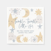 Serviette En Papier Twinkle Twinkle Little Star Nursery Baby shower (Devant)