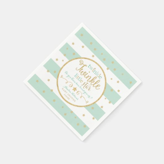 Serviette En Papier Twinkle Twinkle Little Star Party (Coin)