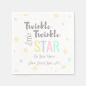 Serviette En Papier Twinkle Twinkle Little Star Thème - Papier Napkins (Devant)