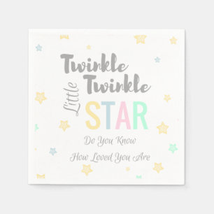 Serviette En Papier Twinkle Twinkle Little Star Thème - Papier Napkins