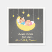 Serviette En Papier Twinkle Twinkle Little Star Twins Douche Fournitur (Devant)