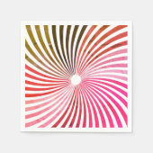 Serviette En Papier Twirl psychédélique en rose (Devant)