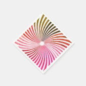 Serviette En Papier Twirl psychédélique en rose (Coin)