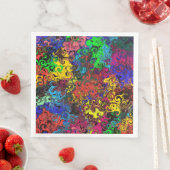 Serviette En Papier Twirlers colorés Abstraits / (En situation)