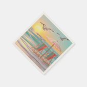 Serviette En Papier "Two Chairs Beside The Sea" (Coin)