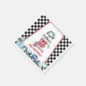 Serviette En Papier Two Fast 2nd birthday Boy Racing Car  (Coin)