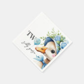 Serviette En Papier Two Silly Goose Boy Birthday (Coin)