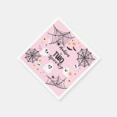 Serviette En Papier Two Spooky Cute Ghost Pink Halloween (Coin)