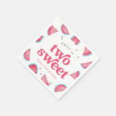 Serviette En Papier Two Sweet Watermelon 2e fête d'anniversaire (Coin)