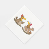 Serviette En Papier Two Talking Chickens Napkins (Coin)