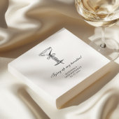 Serviette En Papier Tying up my Champagne Party