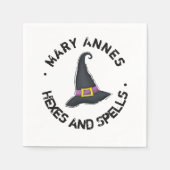 Serviette En Papier Typographie Casquette Halloween mignonne Whimsical (Devant)