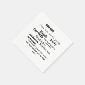Serviette En Papier Typographie Cloud de Trump Word (Coin)