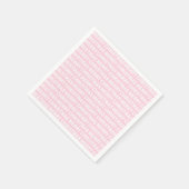 Serviette En Papier Typographie de Noël rose pâle (Coin)