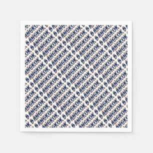 Serviette En Papier Typographie du drapeau thaïlandais Bangkok Thaïlan