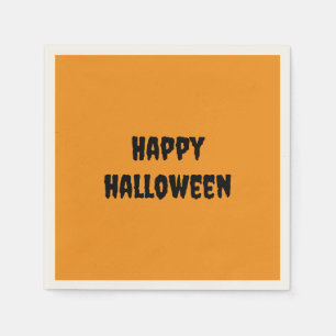 Serviette En Papier 'Typographie 'Joyeux Halloween' Fête Salle de clas