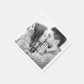 Serviette En Papier Typographie moderne audacieuse et amusante Mariage (Coin)