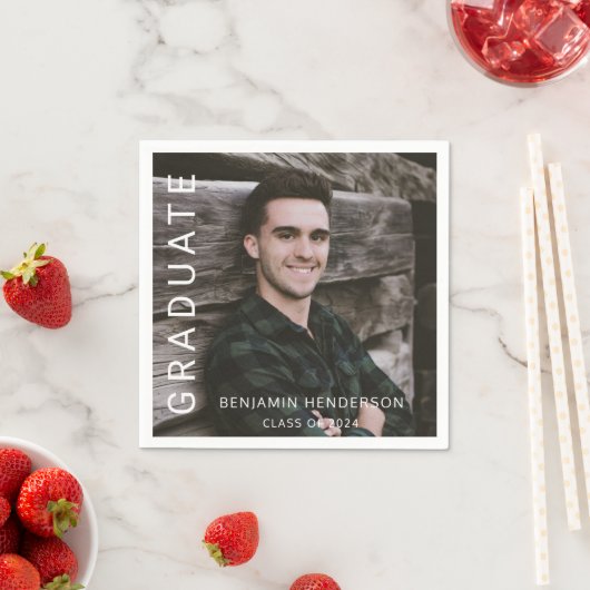 Serviette En Papier Typographie moderne Diplôme en Typographie (En situation)