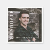 Serviette En Papier Typographie moderne Diplôme en Typographie (Devant)