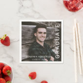 Serviette En Papier Typographie moderne Diplôme photo (En situation)