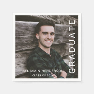 Serviette En Papier Typographie moderne Diplôme photo