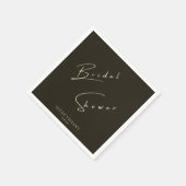 Serviette En Papier Typographie Moderne Et Papeterie Mariage (Coin)