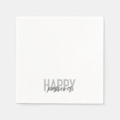 Serviette En Papier Typographie moderne, simple, cool Happy Passover (Devant)
