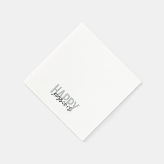 Serviette En Papier Typographie moderne, simple, cool Happy Passover (Coin)