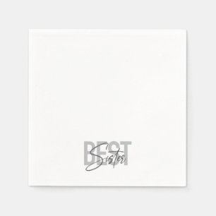 Serviette En Papier Typographie moderne, simple et cool de Meilleure S
