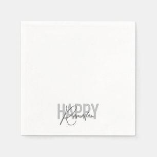 Serviette En Papier Typographie moderne, simple et cool du Ramadan heu