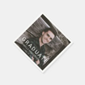 Serviette En Papier Typographie photo moderne (Coin)