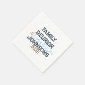 Serviette En Papier Typographie rétro de la famille de Lake house (Coin)