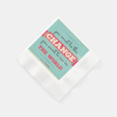 Serviette En Papier Typographie vintage (Coin)