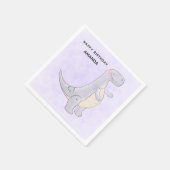 Serviette En Papier Tyrannosaurus gris mou Rex Dinosaur Jouet Annivers (Coin)
